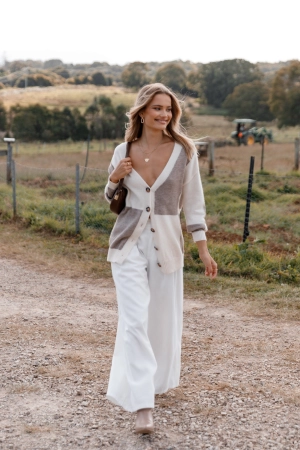 Alexa Pant - White