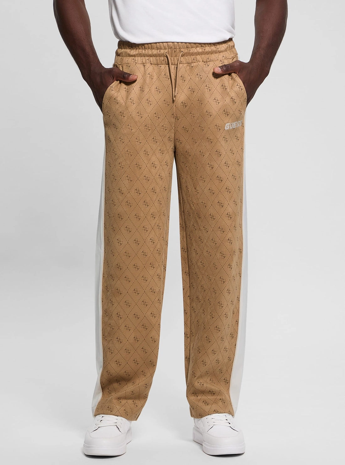 Beige Logo Mojo Pants