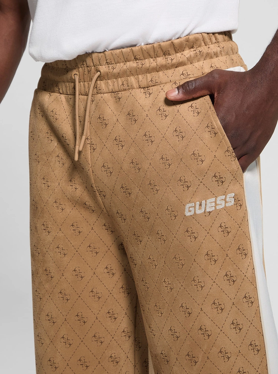 Beige Logo Mojo Pants