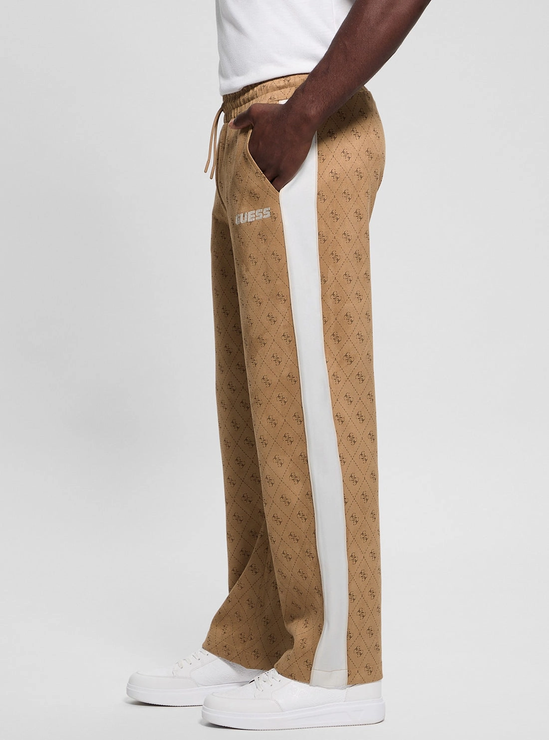 Beige Logo Mojo Pants