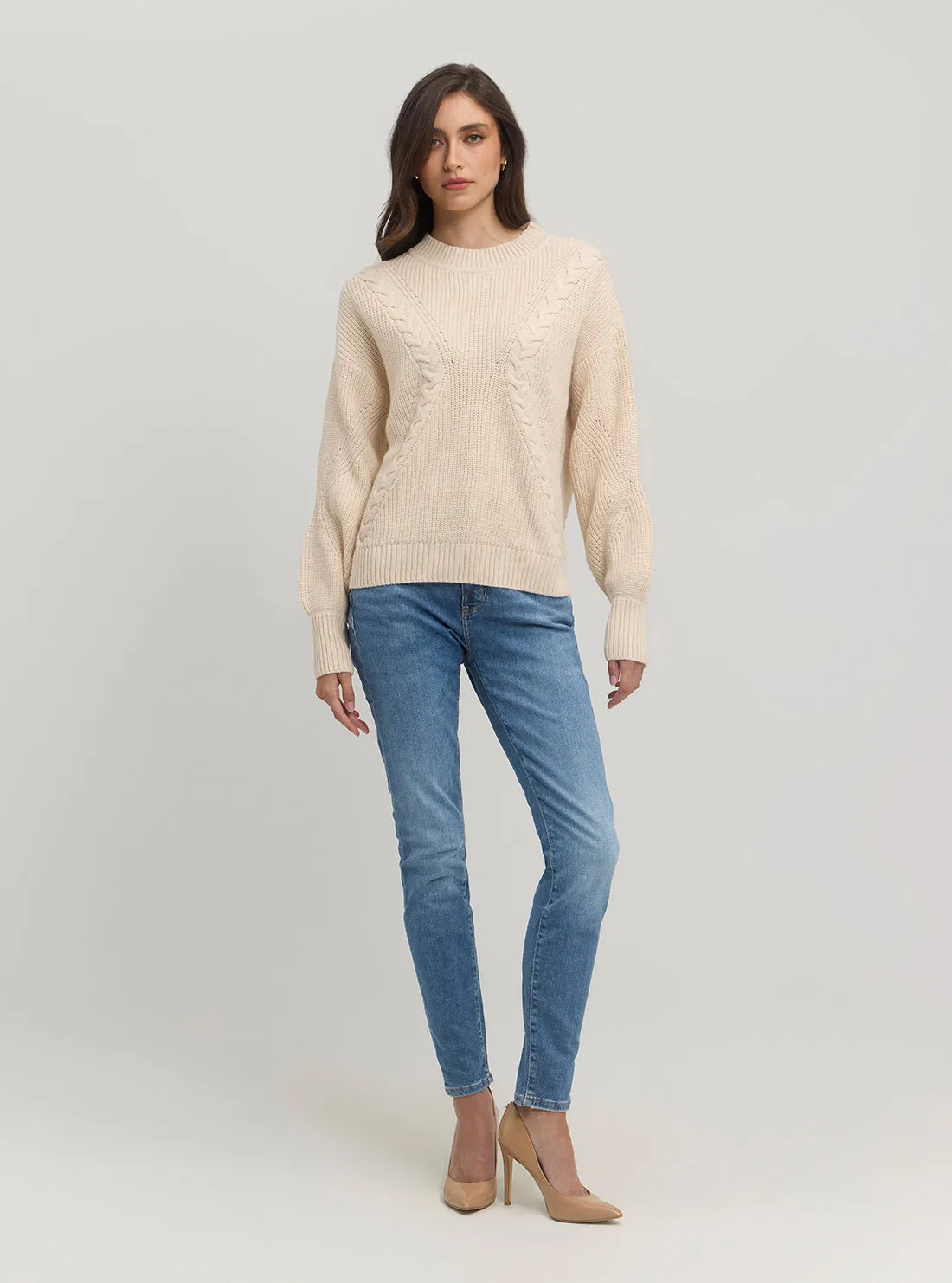 Beige Serena Knit Jumper