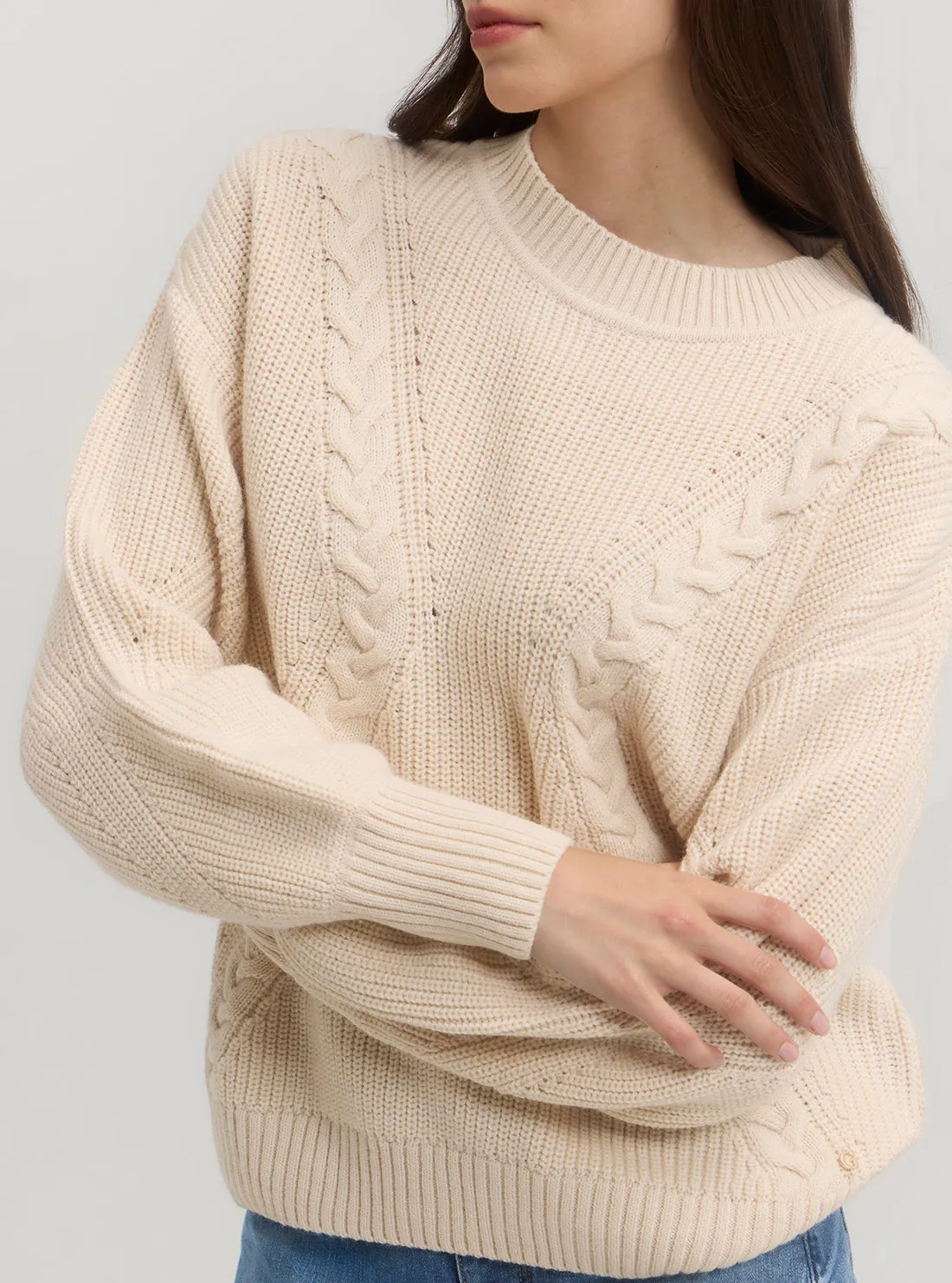 Beige Serena Knit Jumper