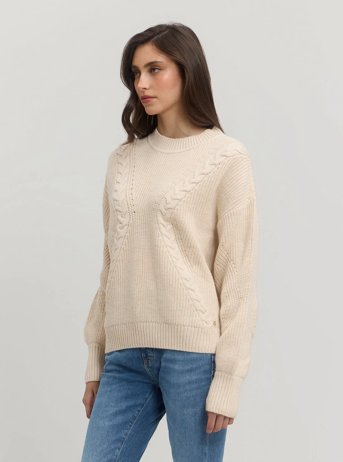 Beige Serena Knit Jumper