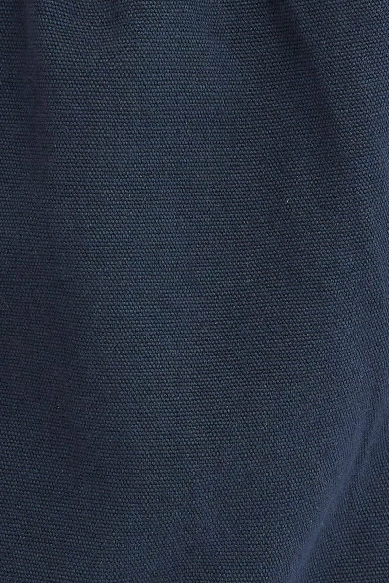 Blue Parachute Pants Low Rise