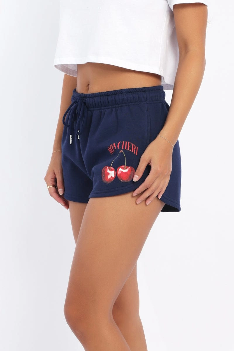Blue Track Shorts
