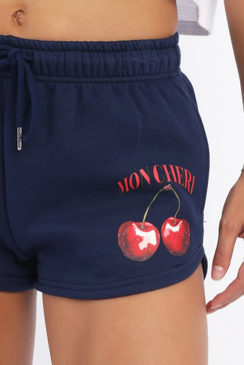 Blue Track Shorts