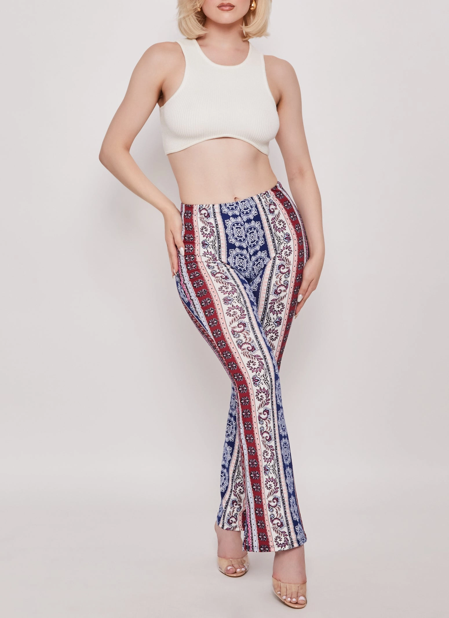 Border Boho Print Pants