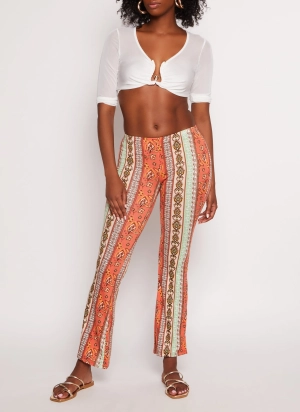 Border Boho Print Pants