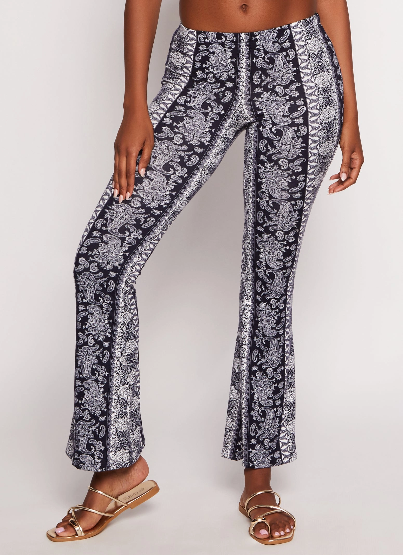 Border Boho Print Pants