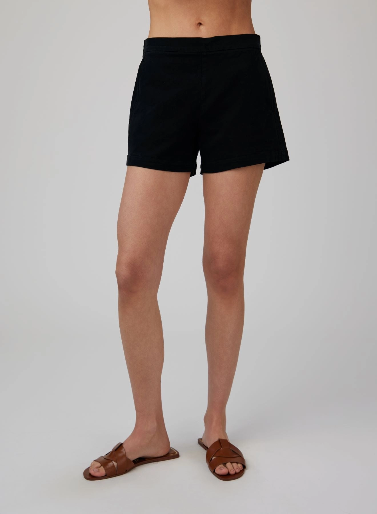 Catalina Clean Front Short - Black