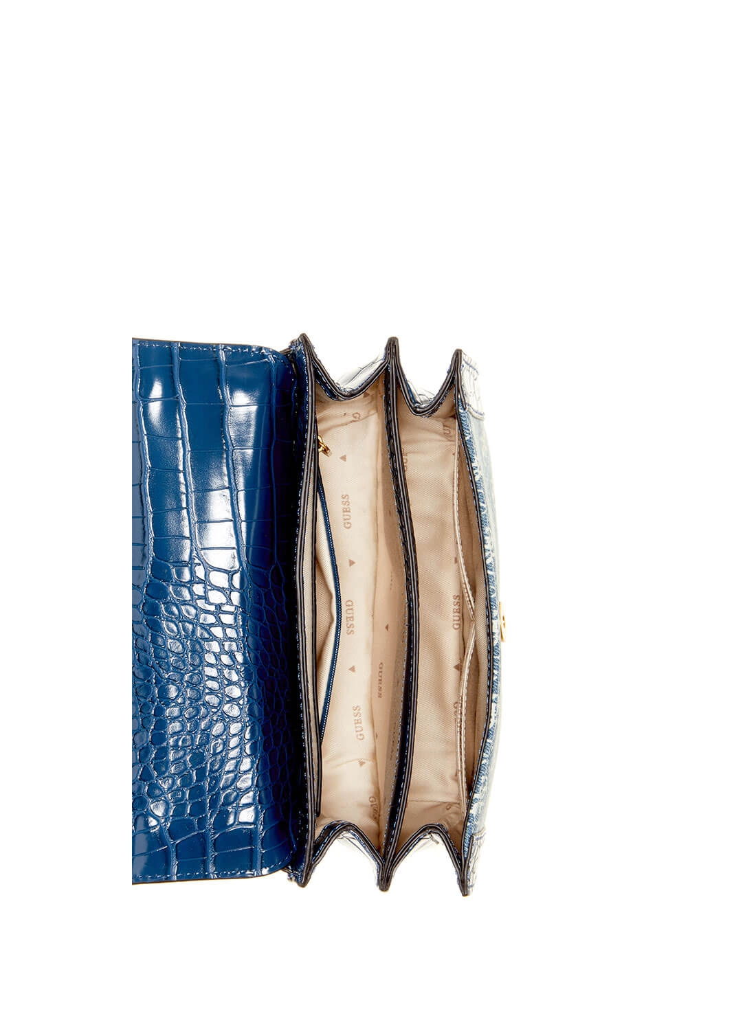 Denim Blue G James Logo Convertible Crossbody Bag