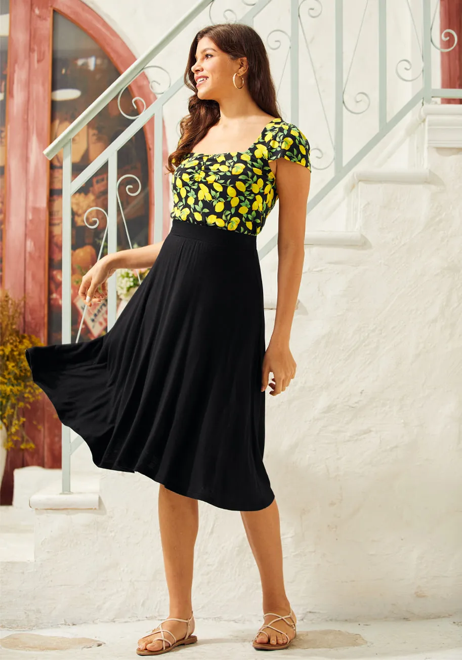 Excellence Attained Knit A-Line Skirt