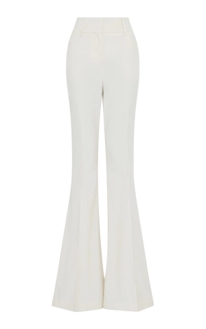 Ianthe Flare Pant in Ivory Sea Island Cotton Corduroy