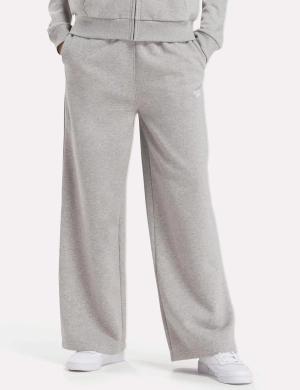 Identity Fleece Wide Leg Pants - Medium Grey Heather