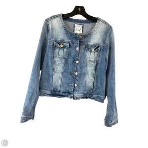 Jacket Denim By Authentic In Blue, Size: M