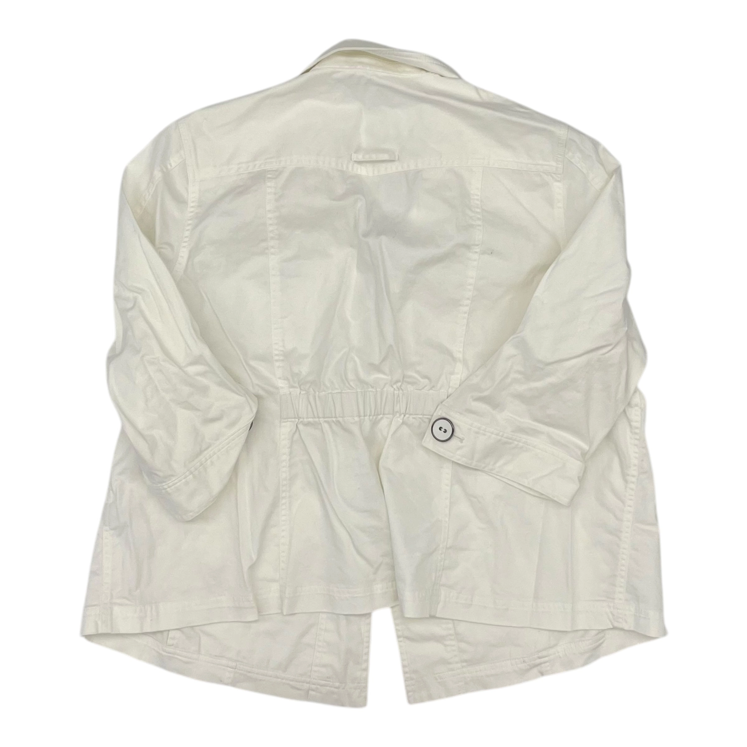 Jacket Denim By Cj Banks In White, Size:2X