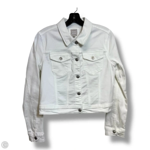 Jacket Denim By Cme In White Denim, Size: M
