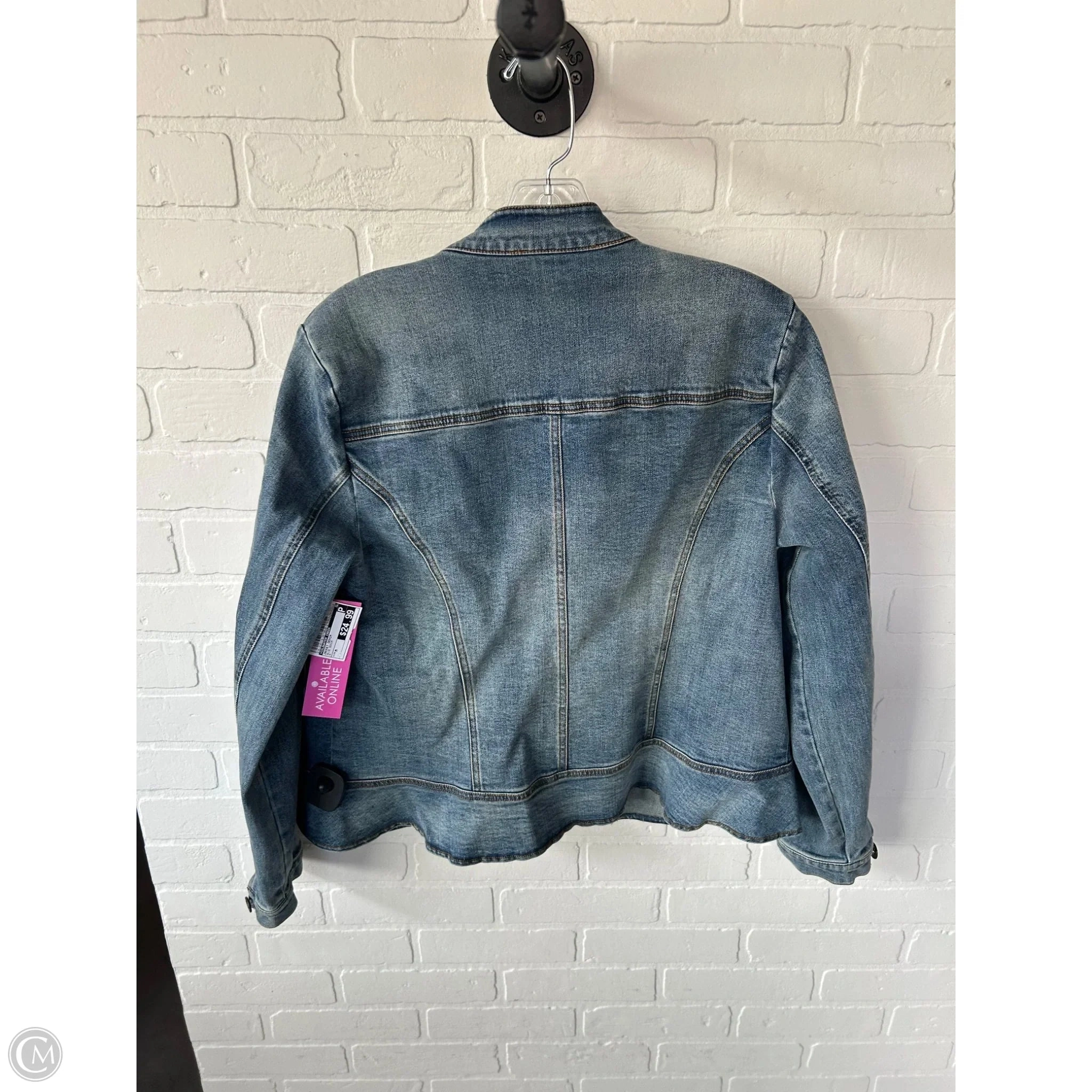 Jacket Denim By Coldwater Creek In Blue Denim, Size: M