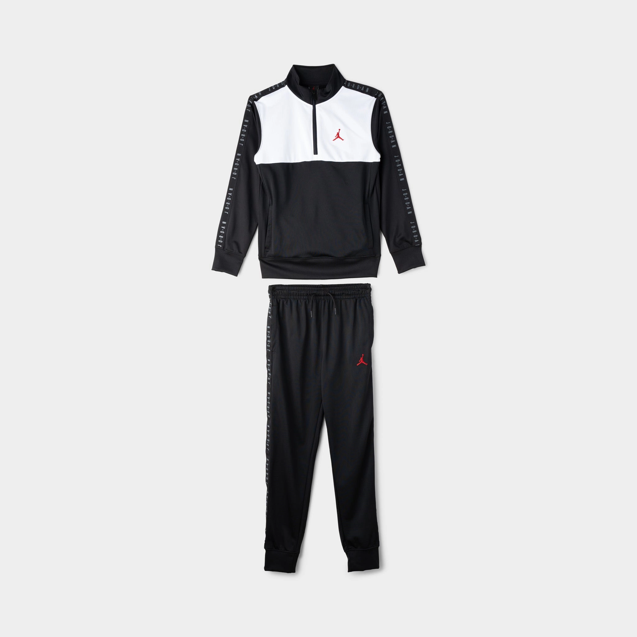 Jordan Junior Boys' Colourblock Tricot Jumpman Set / Black