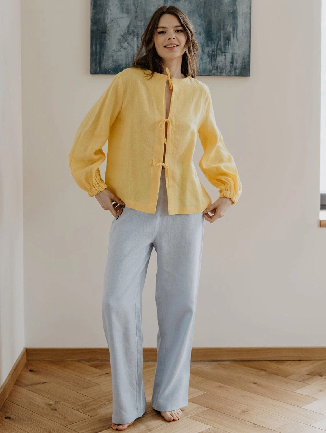 Klaipeda Women's Linen Trousers | Multiple Colours