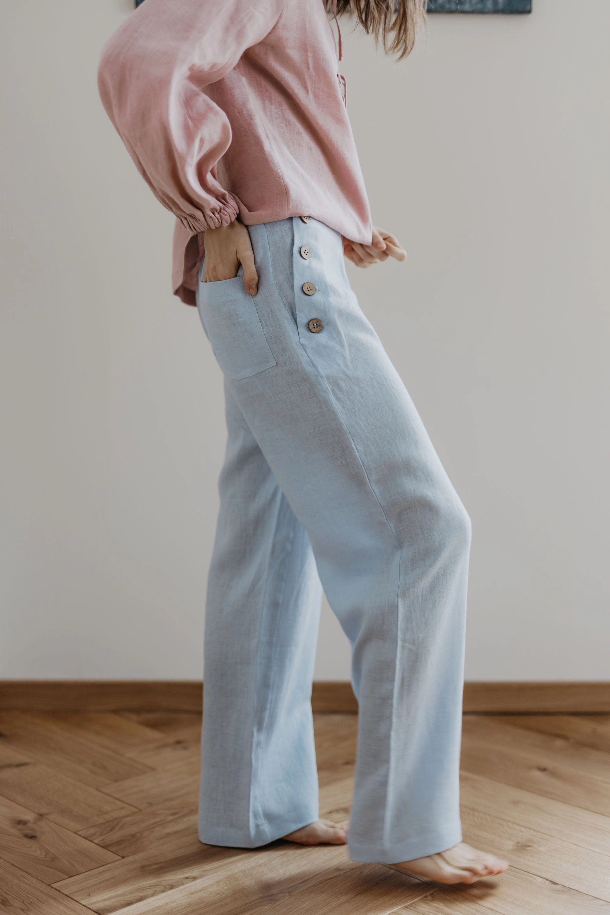 Klaipeda Women's Linen Trousers | Multiple Colours