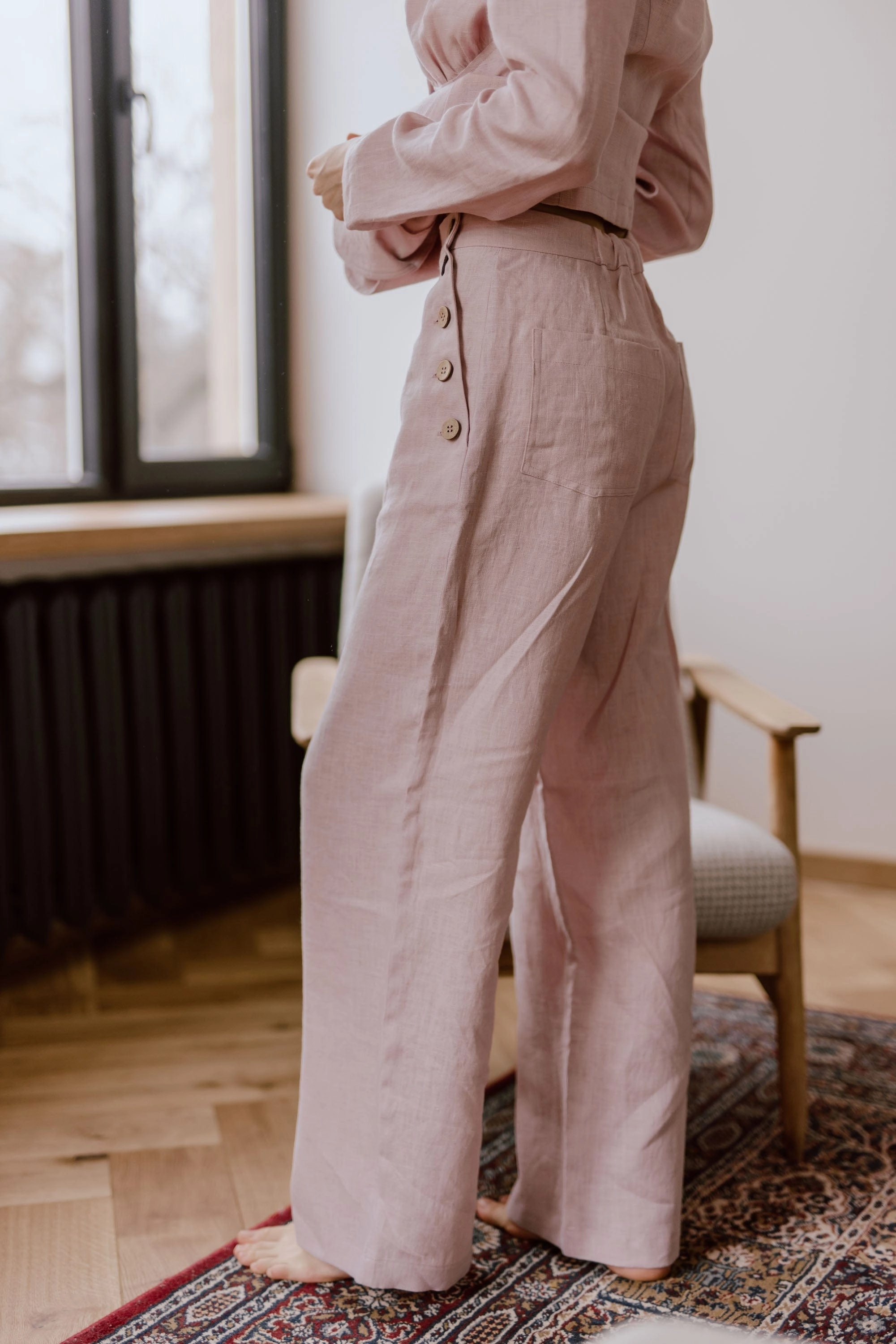 Klaipeda Women's Linen Trousers | Multiple Colours