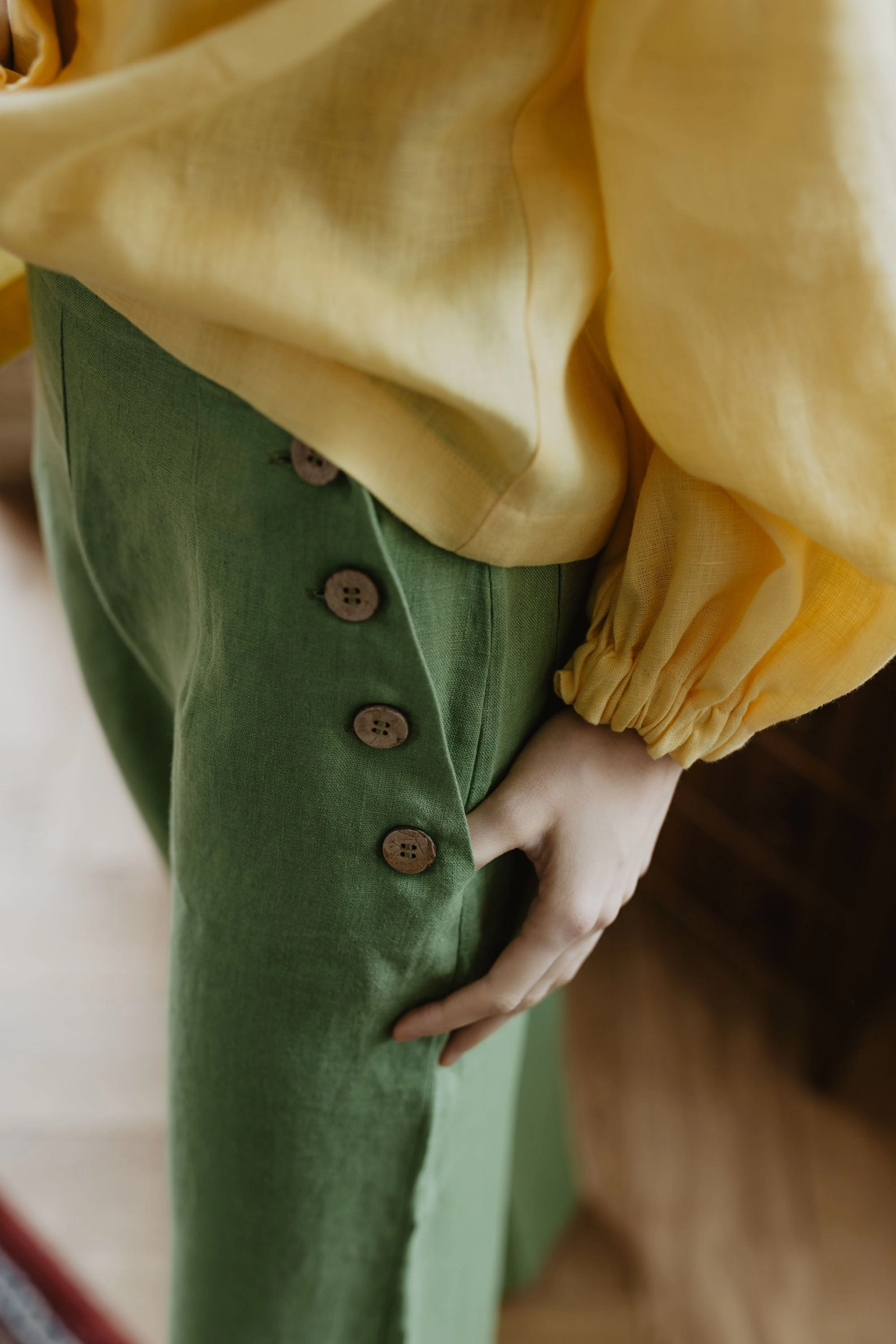 Klaipeda Women's Linen Trousers | Multiple Colours