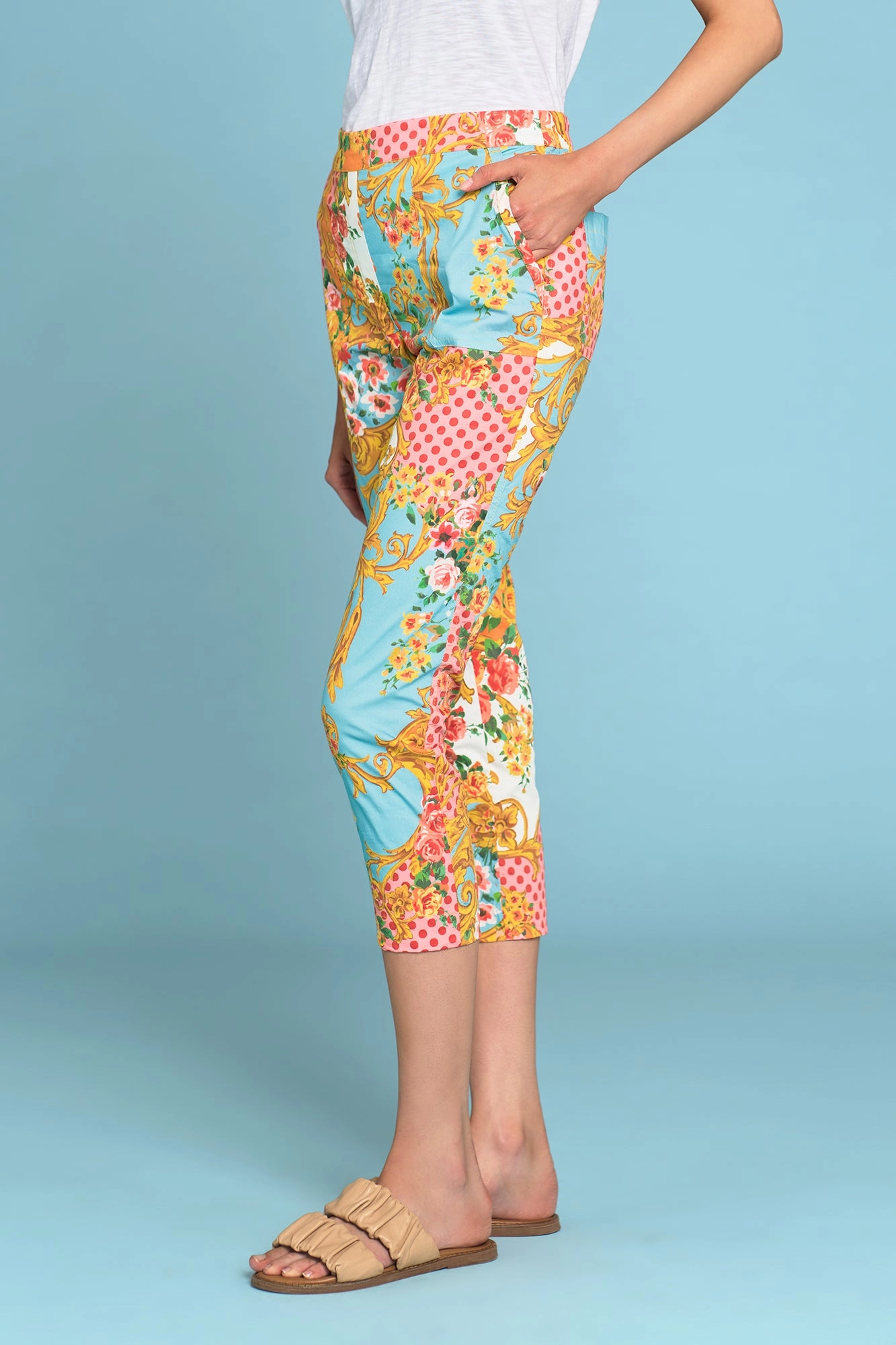 Lightweight Cotton Pant - Camargue Bloom Print