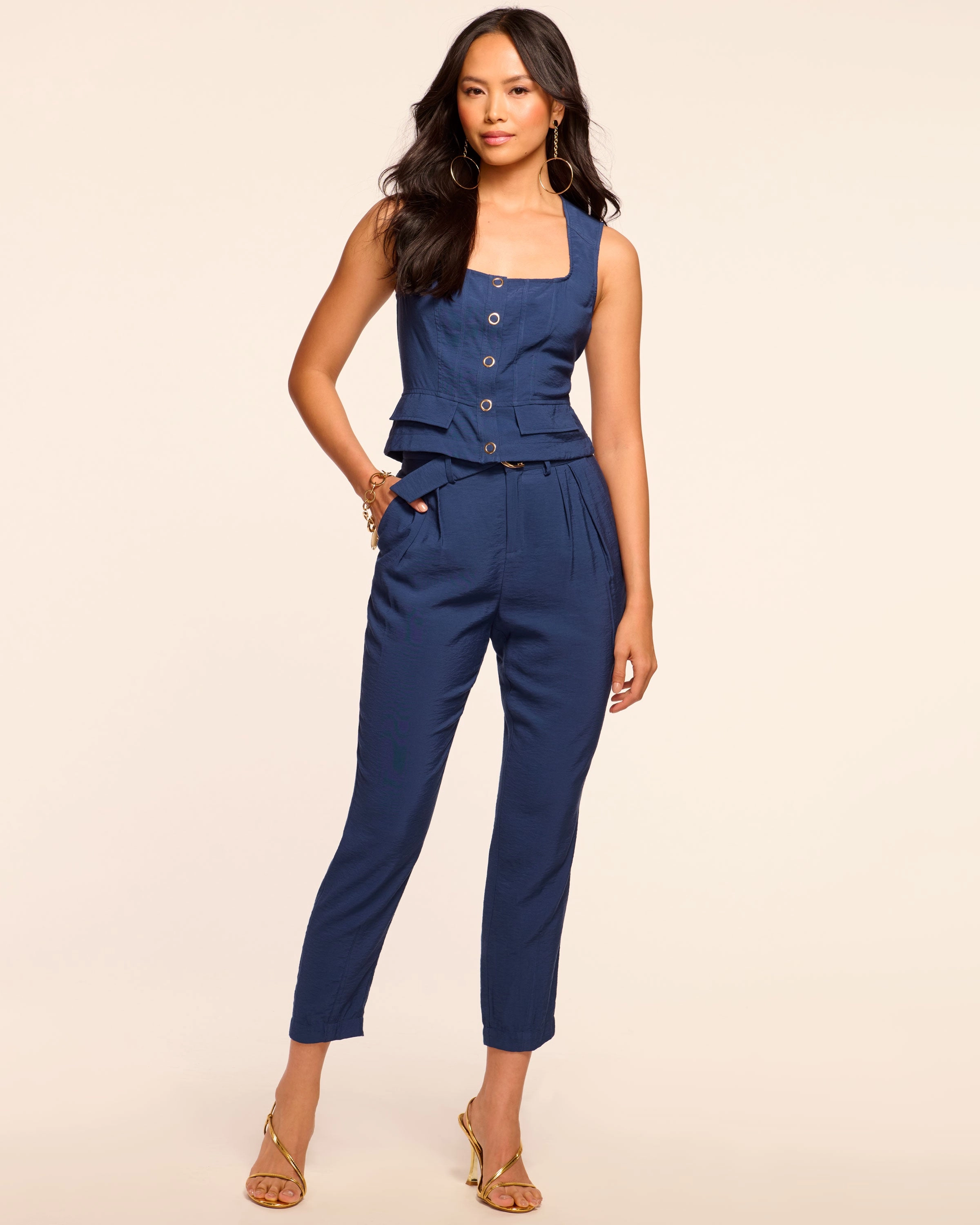 Miley Belted Ankle Length Pant