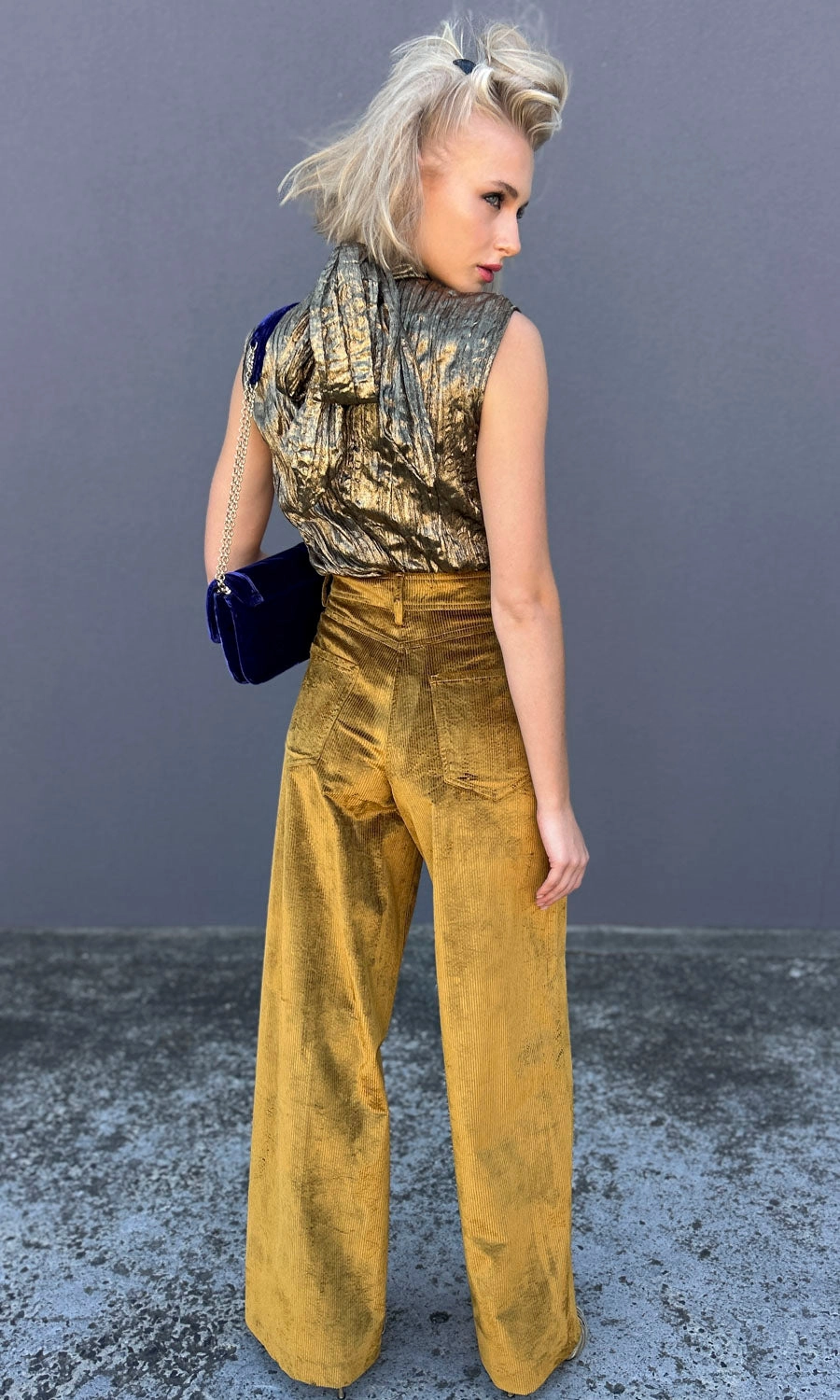 Momoni Satsuki Pants in Stretch Corduroy - Ginger