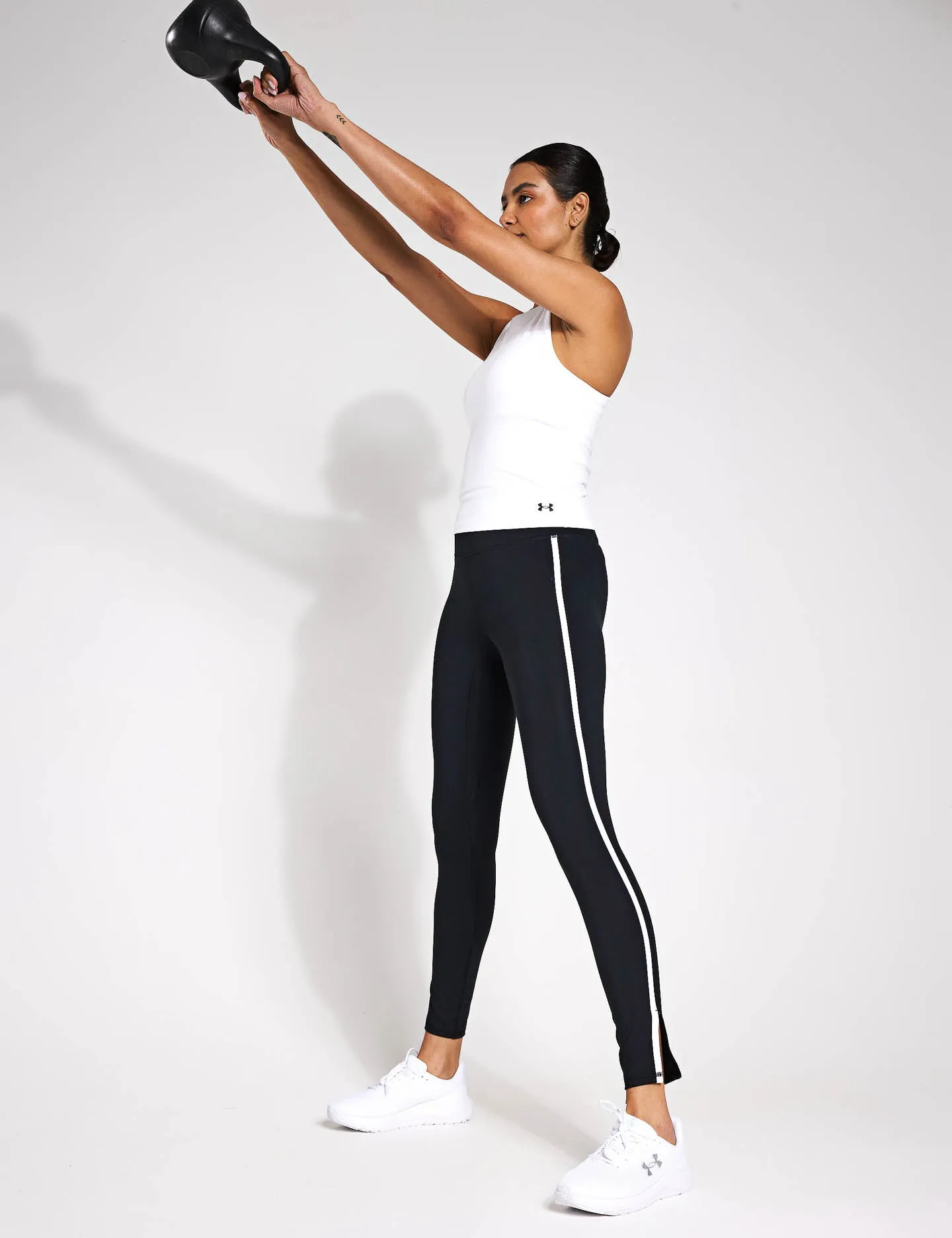 Motion Piped Leggings - Black/White