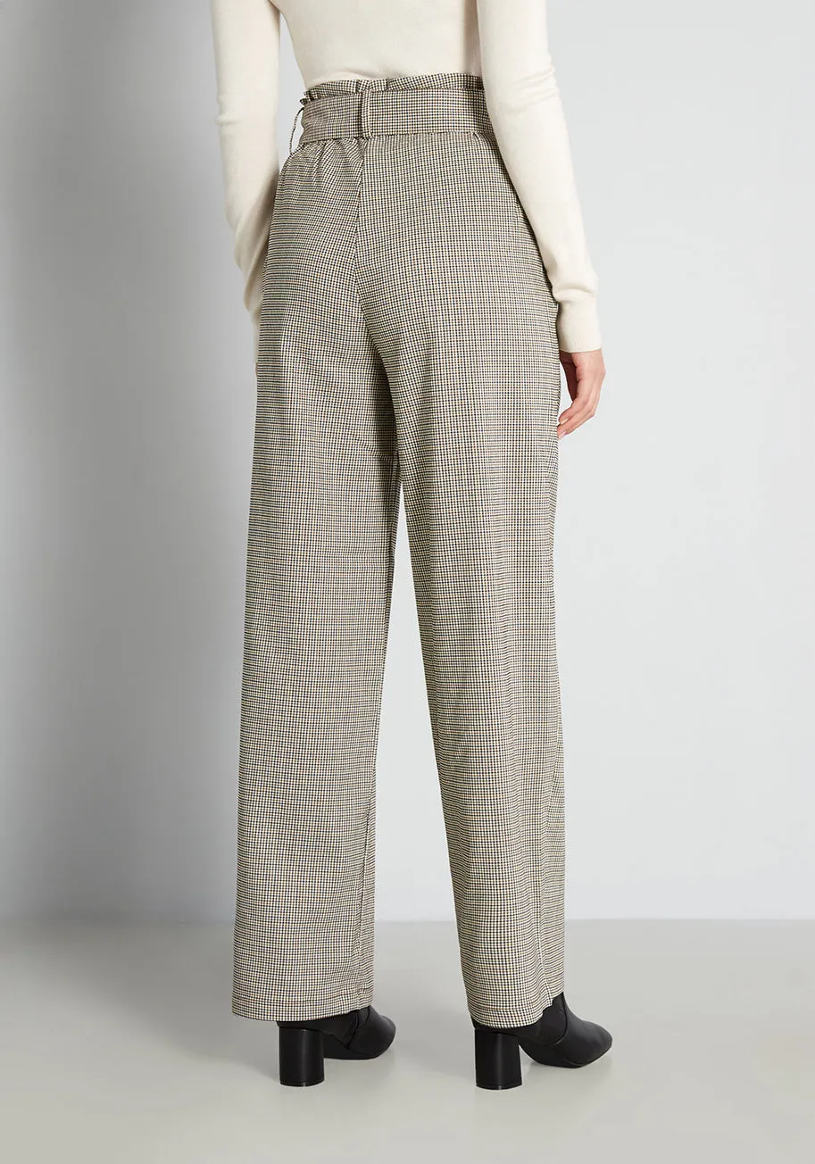Plaid to Be Here Wide-Leg Pants
