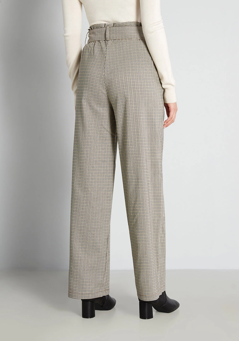 Plaid to Be Here Wide-Leg Pants