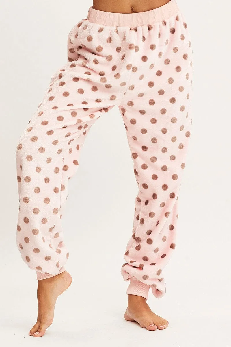 Polka Dot Loungewear Pants