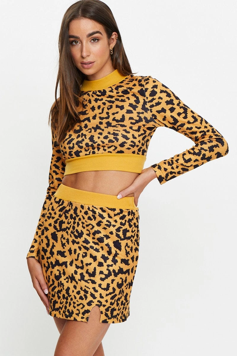 Print Skirt Set