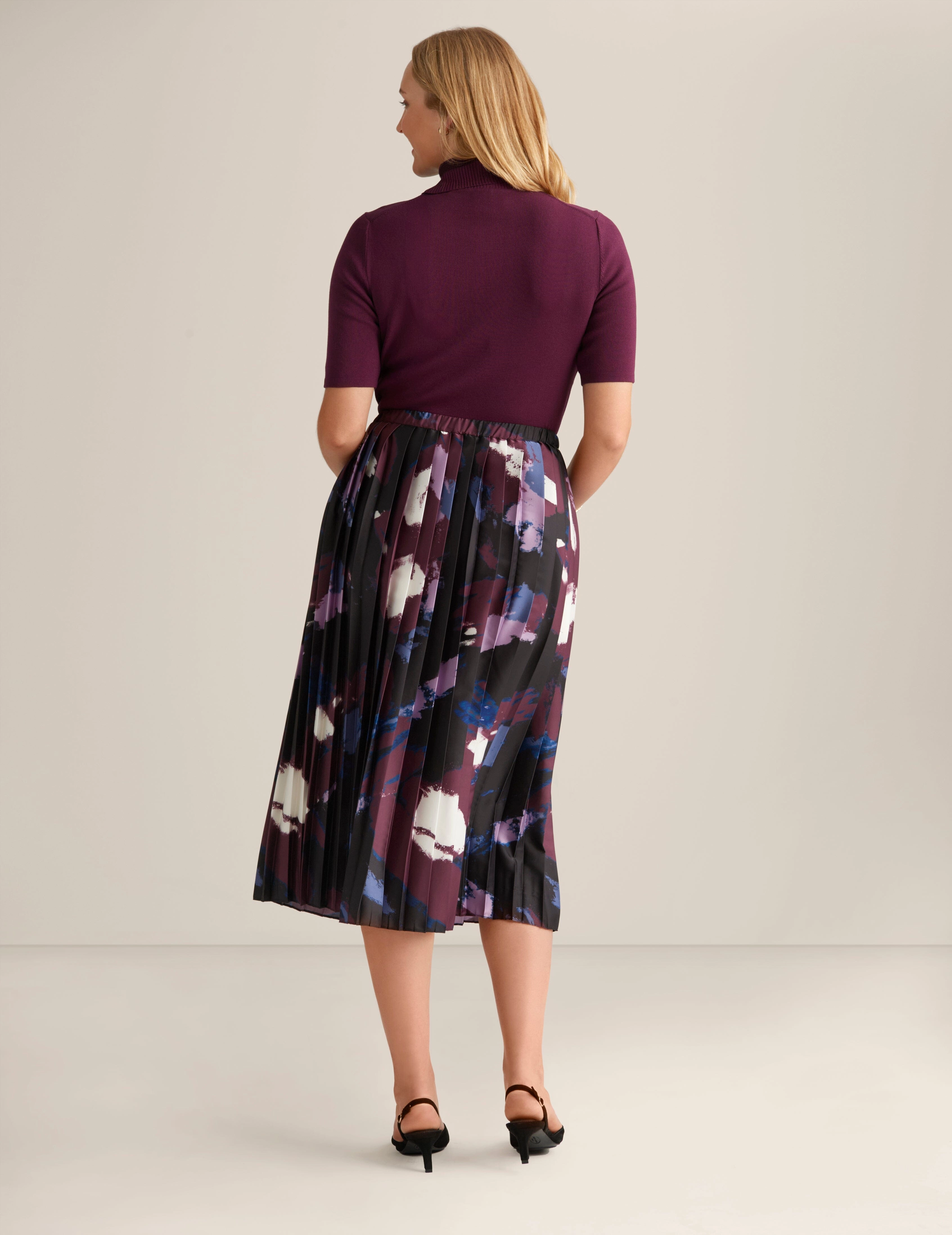 Pull On Pleated Skirt - Sale