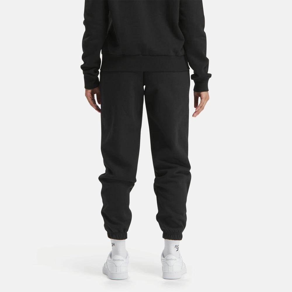 REEBOK WOMEN'S IDENTITY SMALL LOGO BLACK TRACKPANT