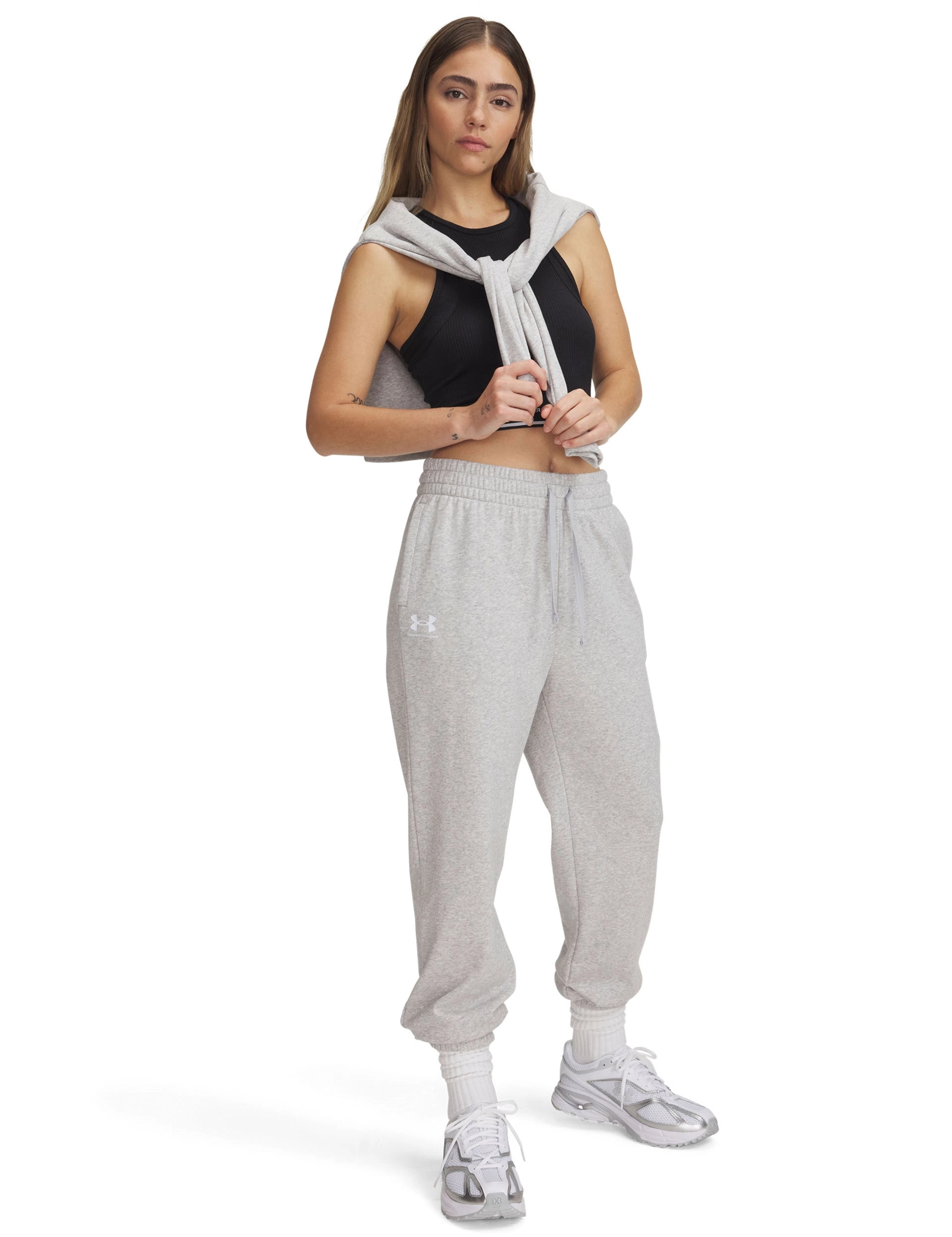 Rival Terry Joggers - Mod Grey Light Heather/White
