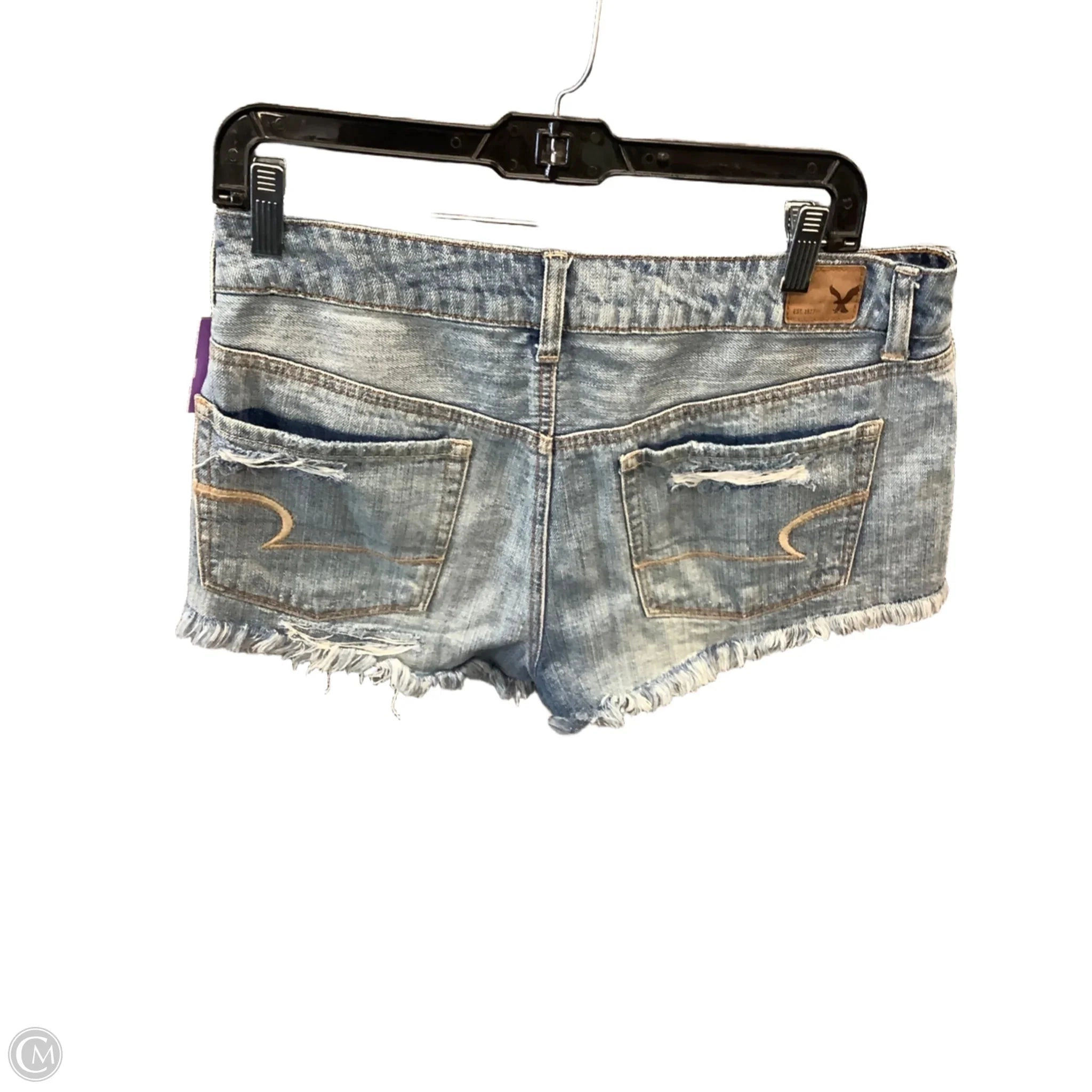 Shorts By American Eagle In Blue Denim, Size: 8