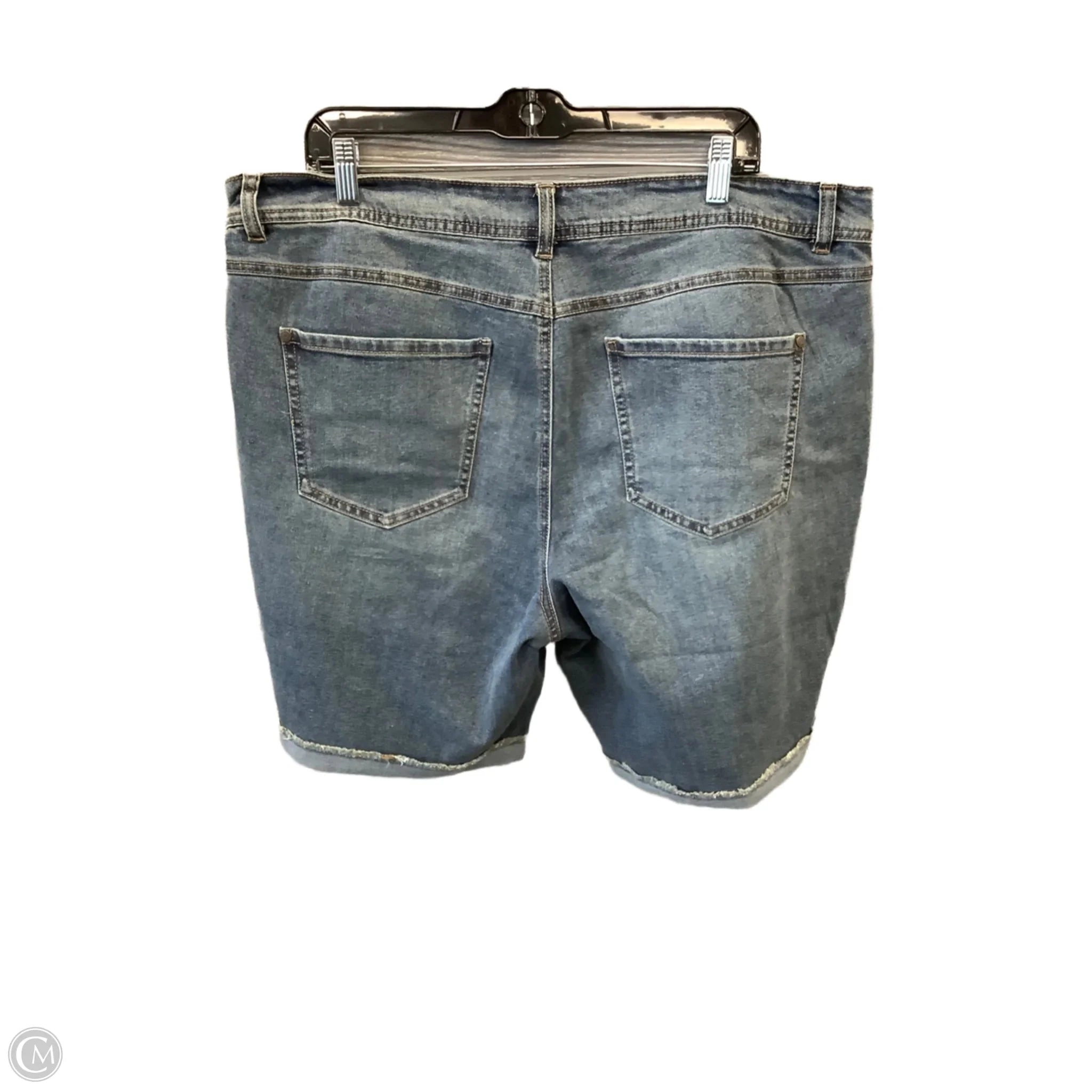 Shorts By Cato In Blue Denim, Size: 18