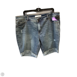 Shorts By Cato In Blue Denim, Size: 18