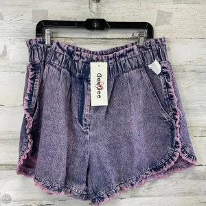Shorts By GEEGEE In Pink Denim, Size: 2x