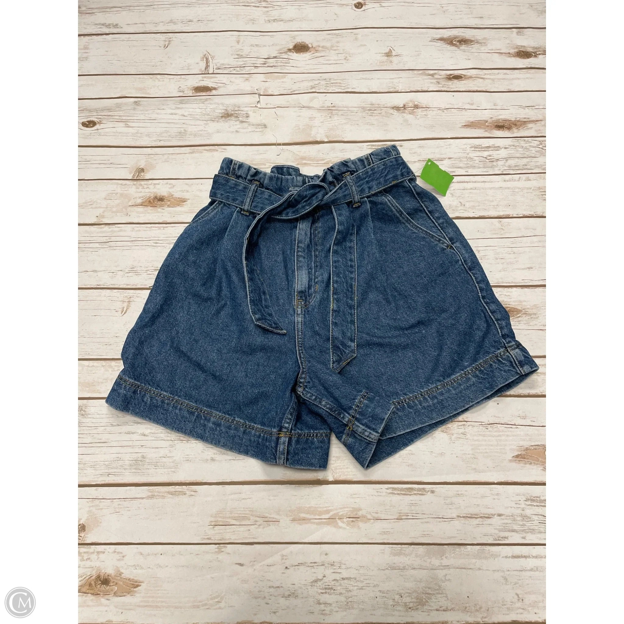 Shorts By H&m In Blue Denim, Size: 6