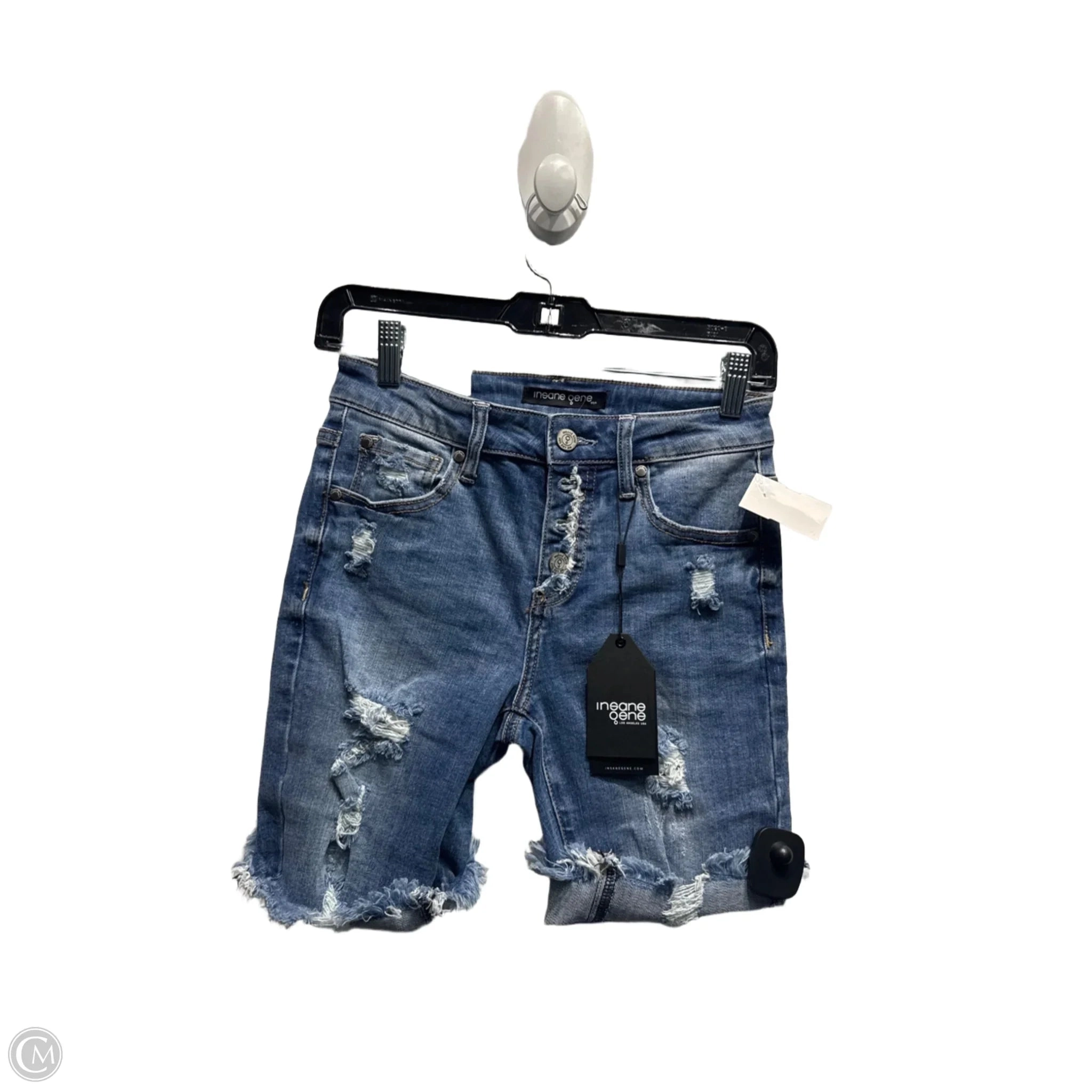 Shorts By INSAME OENE In Blue Denim, Size: Xs