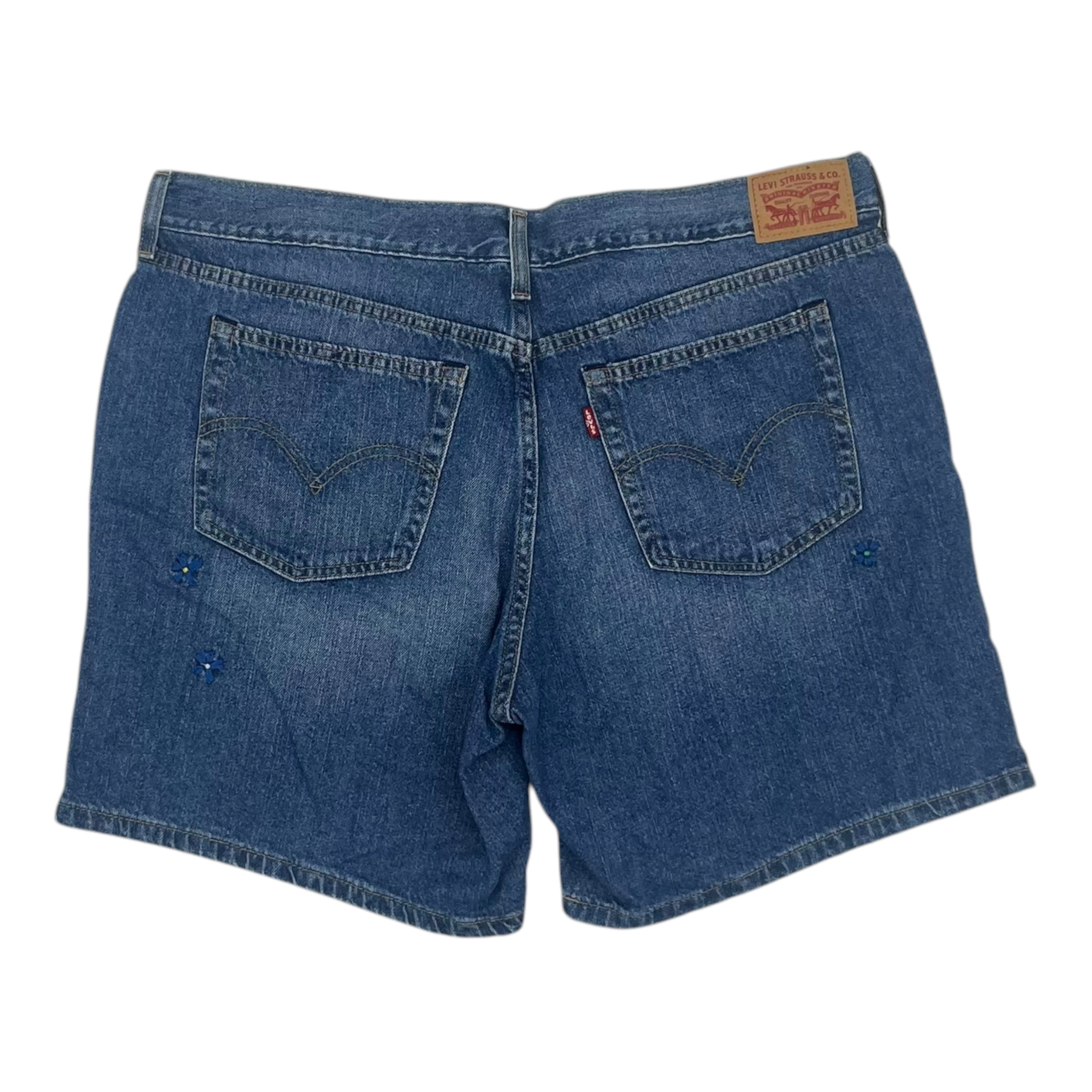 Shorts By Levis In Blue Denim, Size:16