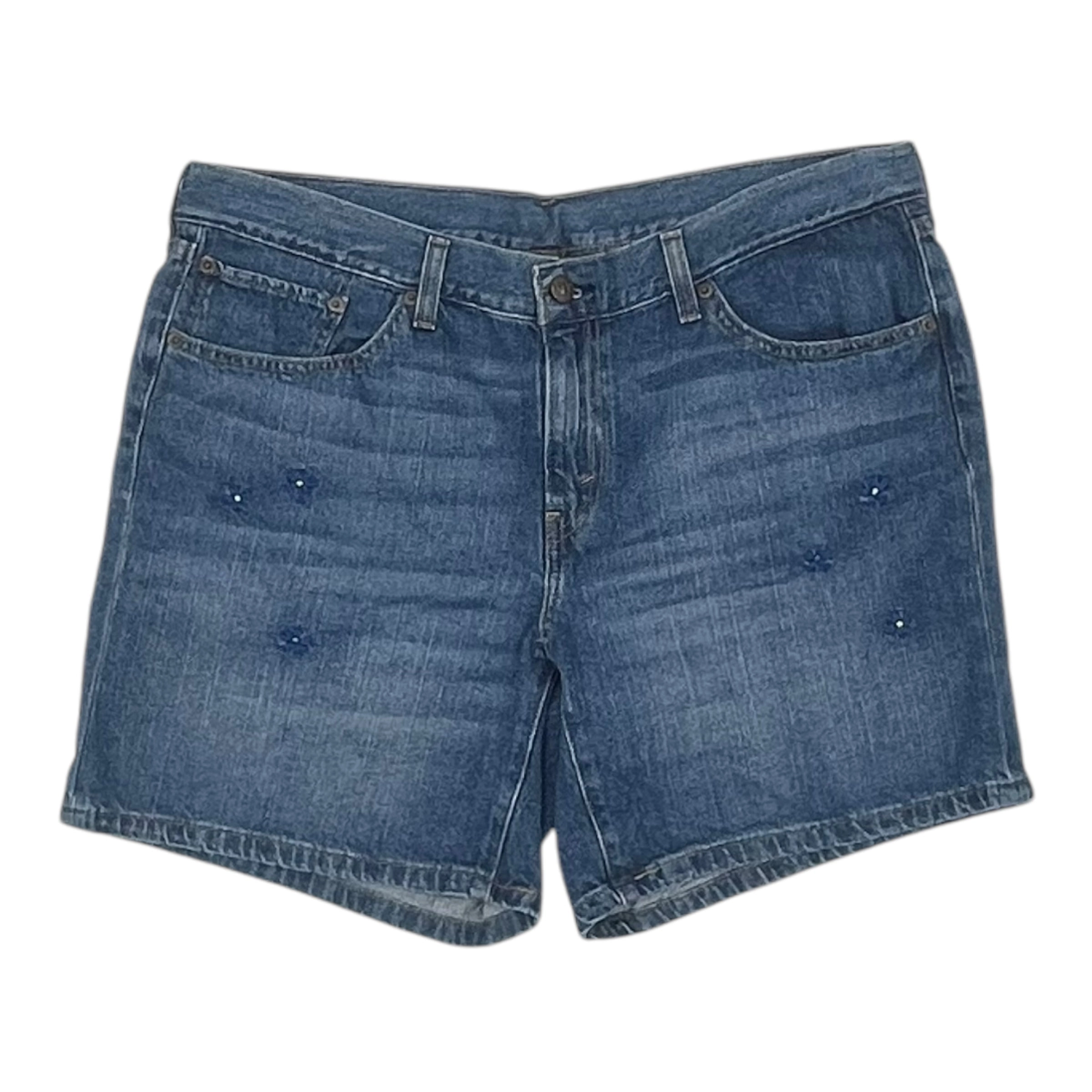 Shorts By Levis In Blue Denim, Size:16