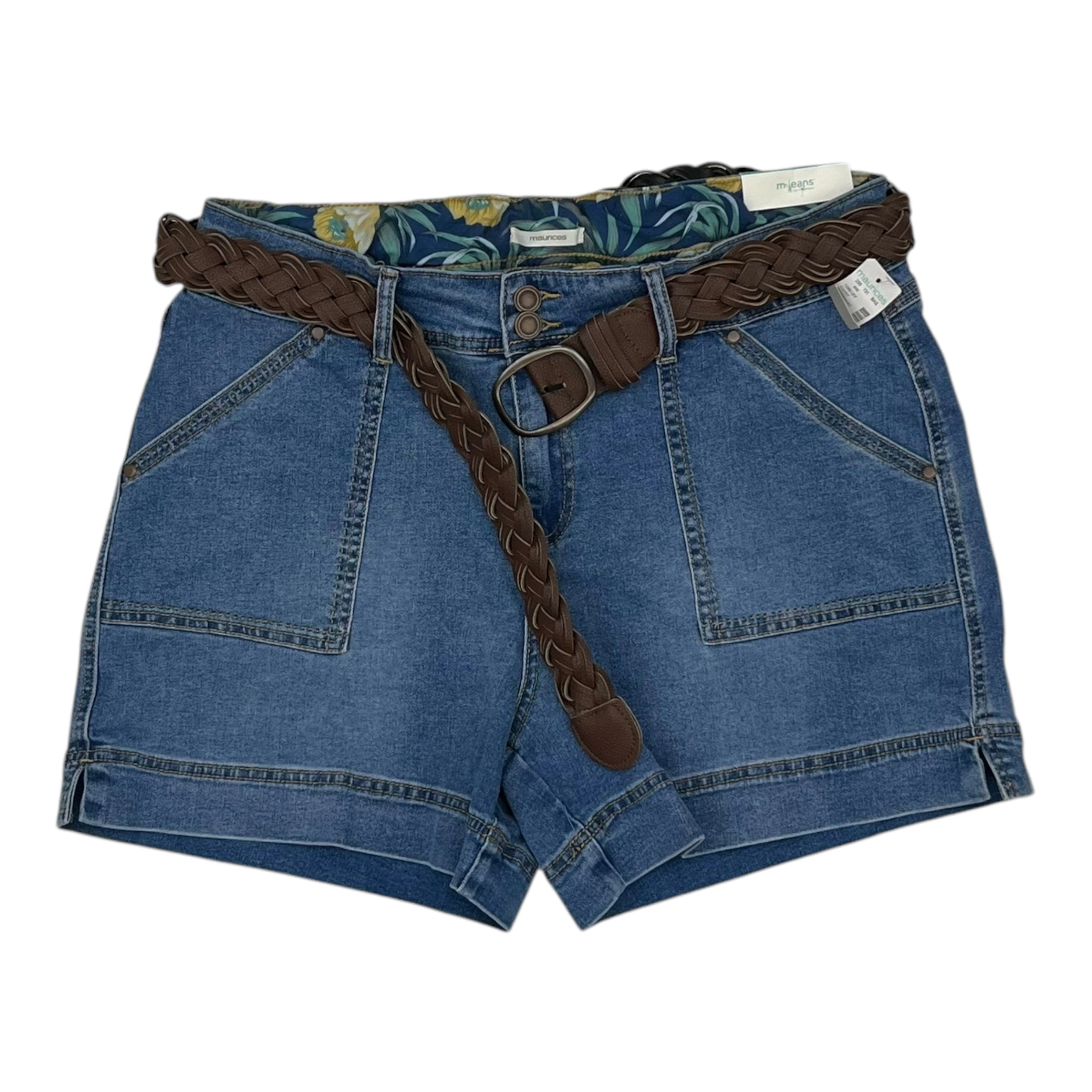 Shorts By Maurices In Blue Denim, Size:16