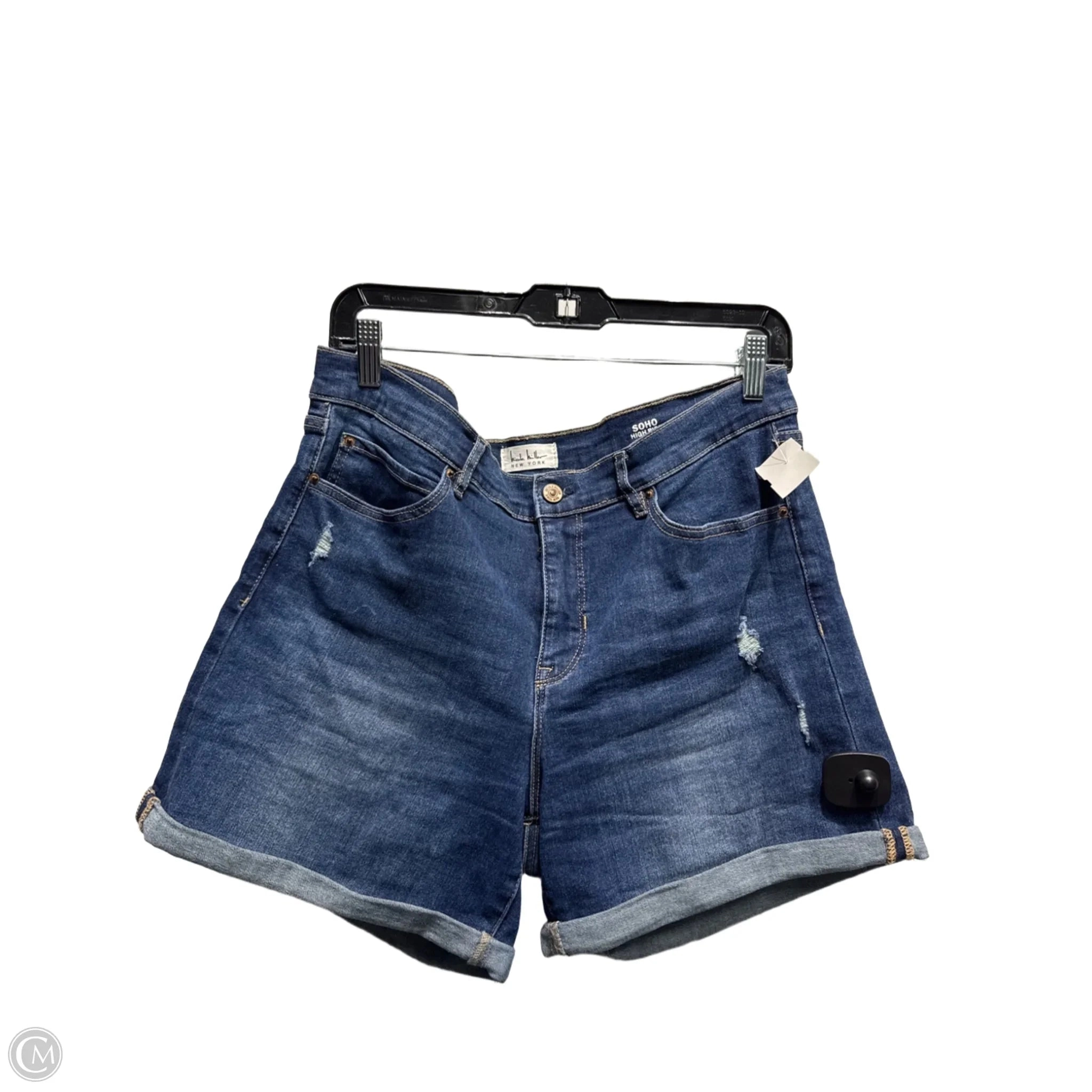 Shorts By Nicole Miller In Blue Denim, Size: 10