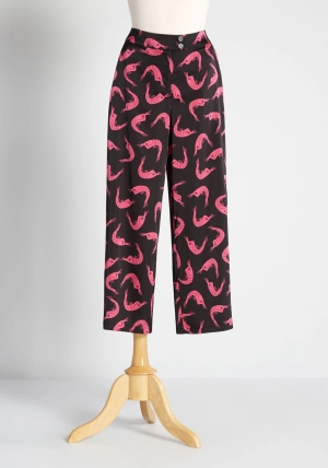 Shrimply The Best Cropped Wide-Leg Pants