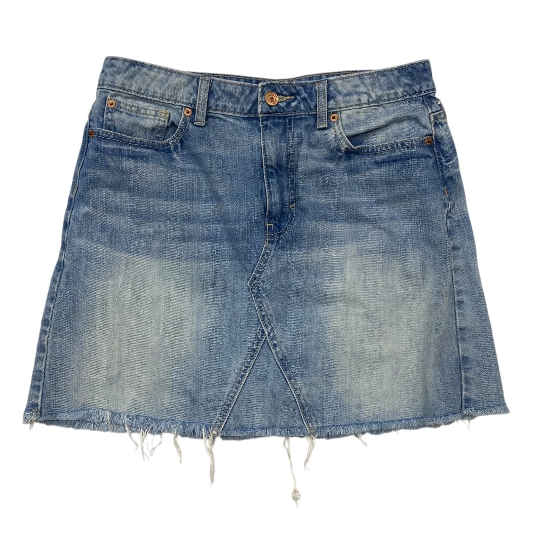 Skirt Midi By Gap In Blue Denim, Size:8